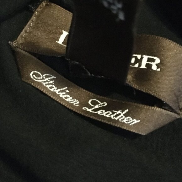 Danier Genuine Leather Sleeve Open Waterfall Handkerchief Cardigan - Picture 10 of 16